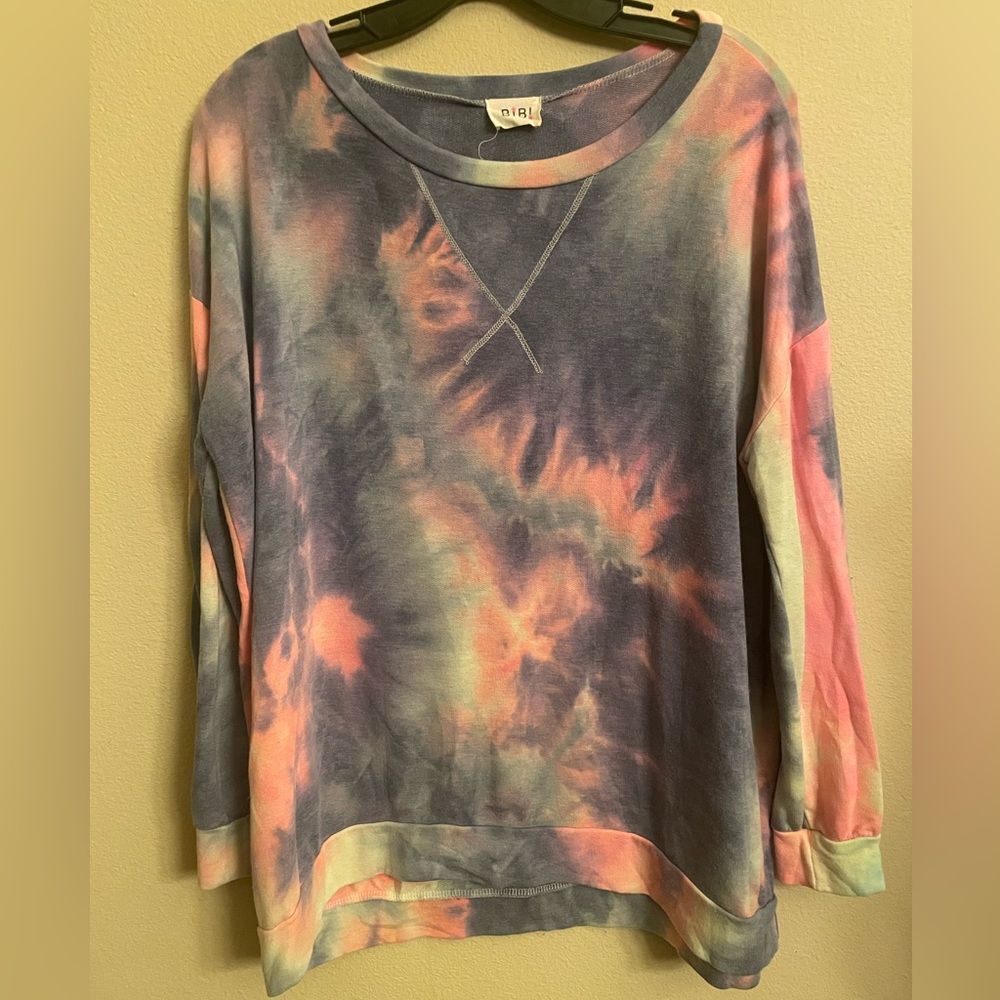 Bibi dip dye lightweight sweatshirt size S